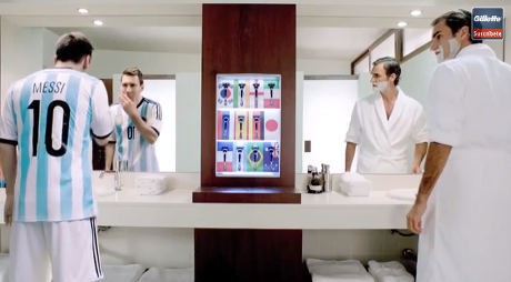 Fantasi Federer vs Messi di Depan Cermin