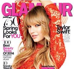 Cantiknya Taylor Swift di Pemotretan Majalah Glamour Terbaru
