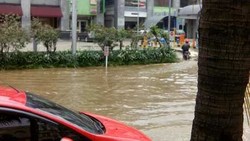 Ini Titik Genangan Air Sepanjang Cawang menuju Kelapa Gading