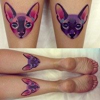 Wow, Ada Tato Hewan Imajinatif di Tubuh Wanita Ini