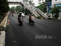 Jalan TB Simatupang Kembali Normal