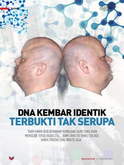 DNA Kembar Identik Terbukti Tak Serupa