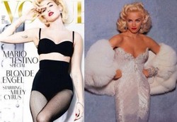 Pose Topless untuk Vogue, Miley Cyrus Tampil Mirip Madonna