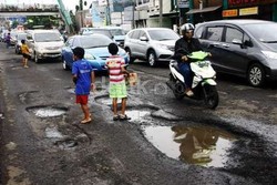 Ini 29 Titik Jalan Berlubang di Jakarta Pusat
