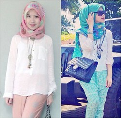 Hijab Style: Cantik Feminin dengan Warna Pastel Ala Angella Fransisca