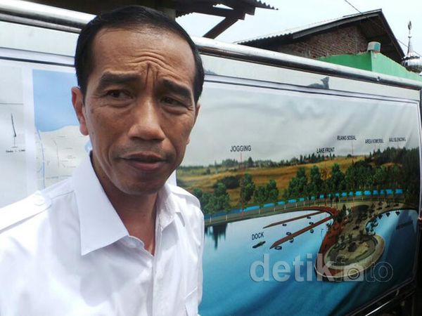 Jokowi Tinjau Pembangunan Waduk Marunda
