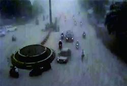 Turun Deras, Hujan Abu Bak Salju di Bundaran Gladak Solo