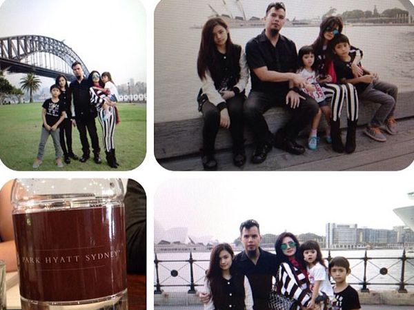 Mengintip Ahmad Dhani dan Mulan Jameela Liburan di Sydney
