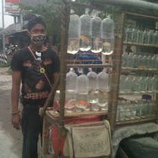 Abu Gunung Kelud Bikin Pengendara Motor Sesak Nafas