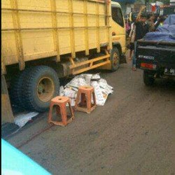 Karyadi Tewas Terlindas Truk di Cilandak