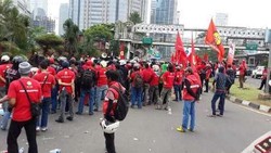 Demo Buruh Bubar, Jl Sudirman Kembali Lancar