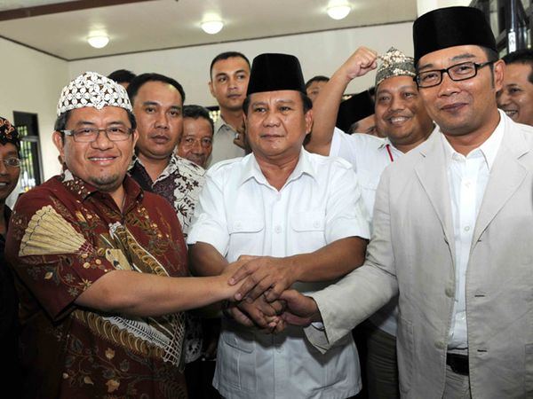 Aher Hadiri HUT Gerindra