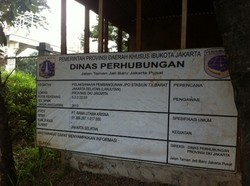 Pembangunan JPO Tanjung Barat Terbengkalai, Mangkrak Sejak Akhir 2013