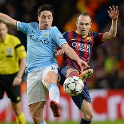 Nasri Optimistis City Bisa Balikkan Keadaan di Camp Nou