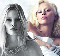 Cindy Crawford dan Lara Stone Pose Topless di Majalah W