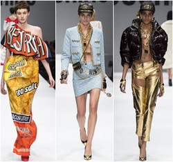 Foto: Dress Kantung Keripik dan Spongebob Hadir di Koleksi Terbaru Moschino