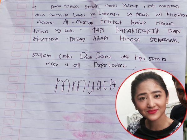 Ini Surat Dewi Persik untuk Fans dan Pacar