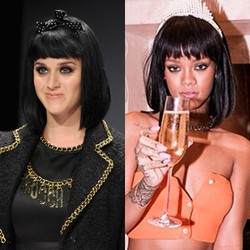 Rambut Pendek Berponi Katy Perry vs Rihanna