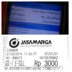 Dicek Via Aplikasi Mandiri Prabayar di Android, Struk Tol Rp 1,7 M Ternyata Cuma Bersaldo Rp 121 Ribu