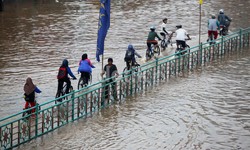 Ini Penampakan Banjir di Jl Abdullah Syafei, Tebet