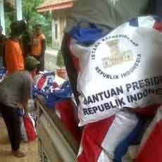 Bantuan Presiden SBY untuk Korban Kelud Tiba di Ngantang