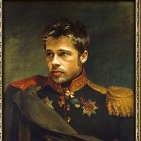 Penampakan Wajah Brad Pitt di Abad 19