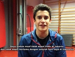 Marquez Minta Maaf pada Fans di Indonesia
