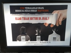 6 Kartu Pos Bertema Human Trafficking Siap Disebar, Ini Salah Satunya