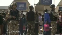 Pembantaian Massal di China, Pasukan Militer Jaga Stasiun