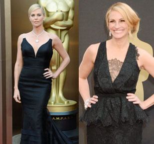 Foto: Elegan Misterius, Para Aktris Berbalut Busana Hitam di Oscar 2014