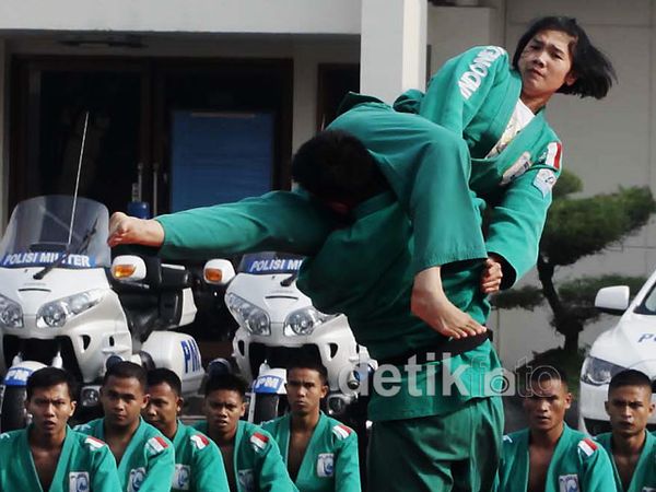 Prajurit Paspamres Unjuk Kemahiran Bela Diri