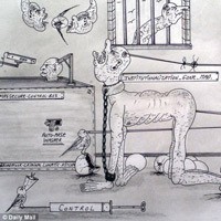 Tahanan Inggris Buat Sketsa Surealis di Dalam Penjara