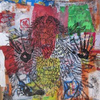 Plastik Restauran Cepat Saji Jadi Kanvas Lukisan Made Bayak