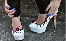 Wah, Cantiknya Sepatu Berhias Cake dan Es Krim!