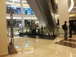 Dari CCTV, Putra Jatuh Saat Naik Tiang Rel Pembatas Eskalator Pacific Place