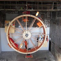 Dua Seniman Buat Instalasi Roda Seperti Kandang Hamster