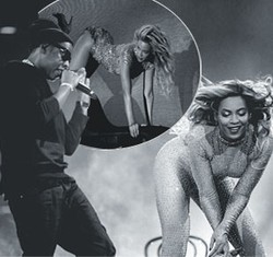Foto: Konser di Inggris, Beyonce Tiru Twerking Miley Cyrus
