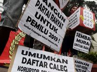 Aksi Tolak Caleg Korup