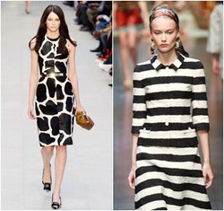 Variasi Busana Hitam Putih dari 8 Desainer Dunia