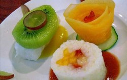 Frushi, Sushi dari Buah Segar dan Cokelat yang Segar Manis