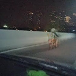 Masih Ada Pemotor Bandel Melintas di JLNT Tn Abang- Kp Melayu