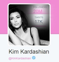 Wow! Jumlah Pengikut Twitter Kim Kardashian Capai 20 Juta