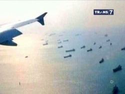 Tim Gabungan Melakukan Pencarian Malaysia Airlines Nampak dari Udara