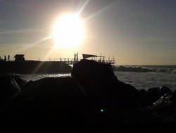 Terpukau Sunrise di Pangandaran