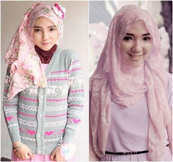 Hijab Style: Padu-padan Scarf Bermotif Si Manis Ayu Indriati Rahayu
