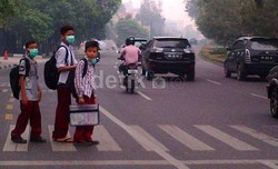 Libur Sekolah Akibat Asap di Pekanbaru Riau Diperpanjang