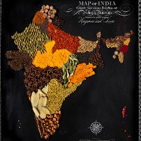 Peta Dunia Ini Terbuat dari Makanan Khasnya