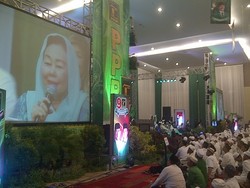 Kampanye di Surabaya, PPP Putar Video Dukungan Keluarga Gus Dur