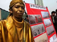 Mahasiswa Peduli Riau Gelar Demo Kabut Asap