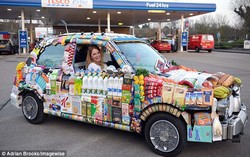 Wah, Mobil Ini Terbuat Bahan- Bahan Belanjaan Supermarket!